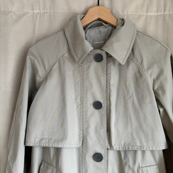 Brand New EVERLANE Mac Coat, Stone, XS - HARD TO FIND - Picture 6 of 8